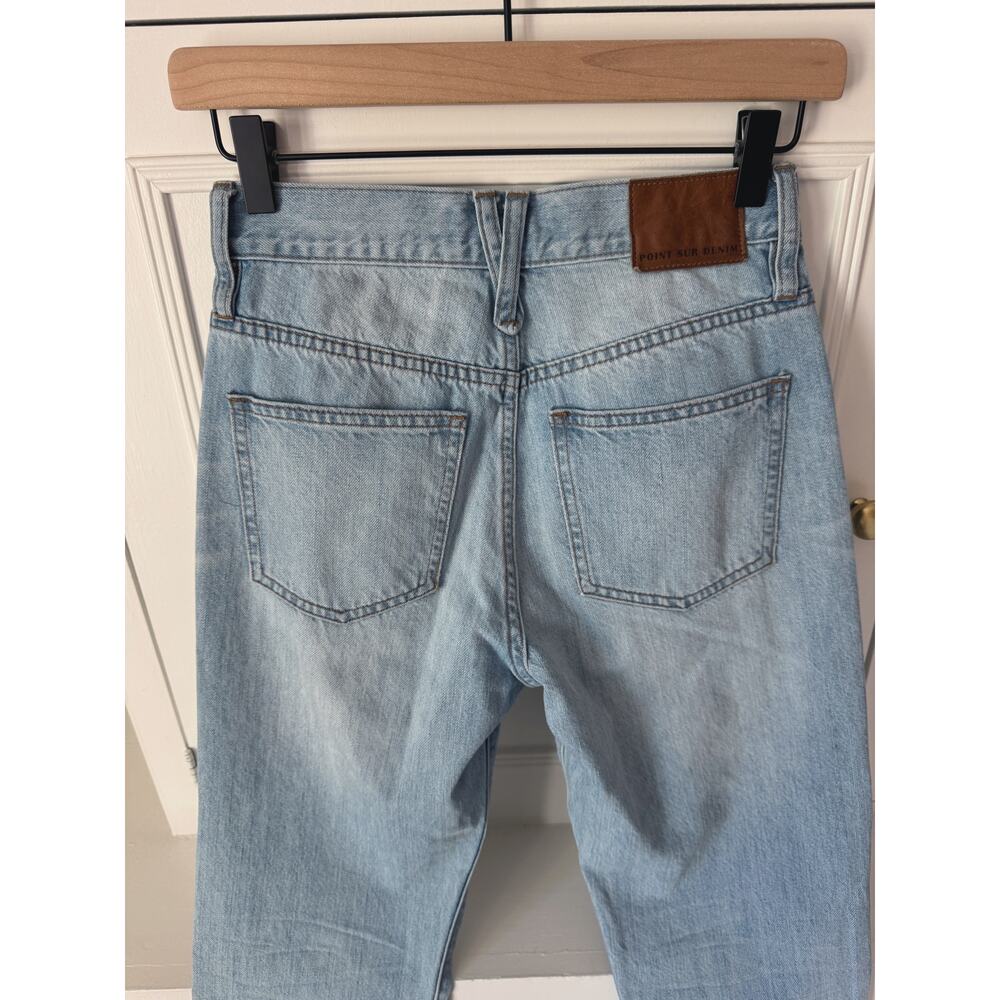 Point Sur - High-Rise Straight Leg Women's Jeans — Light Blue - Picture 5 of 7